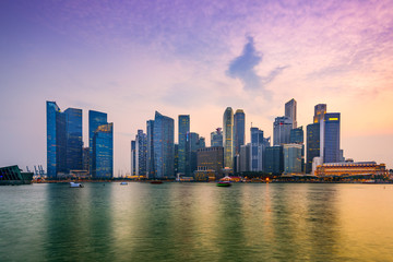 Fototapeta na wymiar Singapore Marina Skyline
