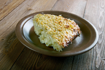 Kugelis - baked potato pudding