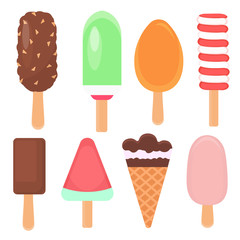 Different kinds of ice cream