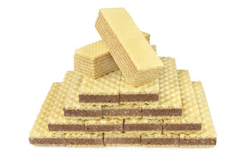 Pyramid waffles isolated