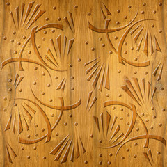 Abstract decorative wallpaper - Cherry wood texture - seamless background