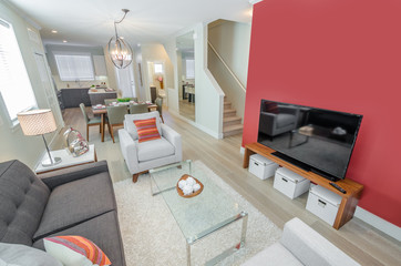 Interior design of a luxury living room