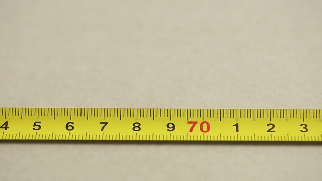 measuring with a tape measure