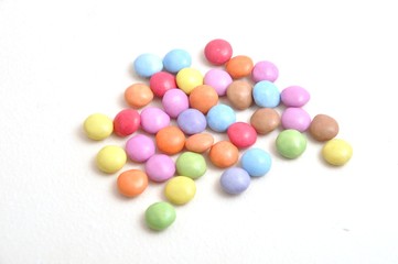 multicolored candies