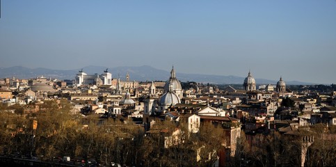 Panorama view of Rome