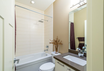 Fragment of a luxury bathroom