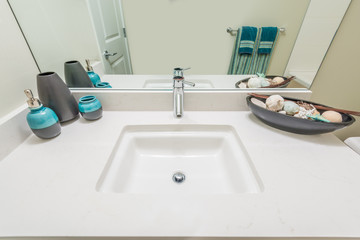 Fragment of a luxury bathroom