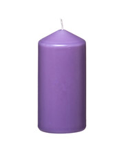 Purple Candle isolated on white background