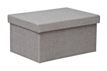 empty grey box isolated on white