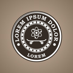 Skate Park icon. Skateboard logo.