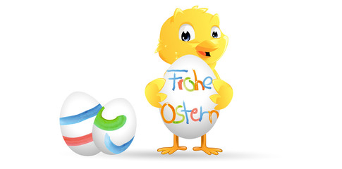 Osterkücken Ostereier handbemalt