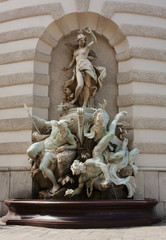 Fountain "Power at sea". Vienna. Austria.