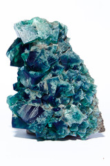 multi colored fluorite mineral crystal