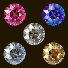 Set of gems