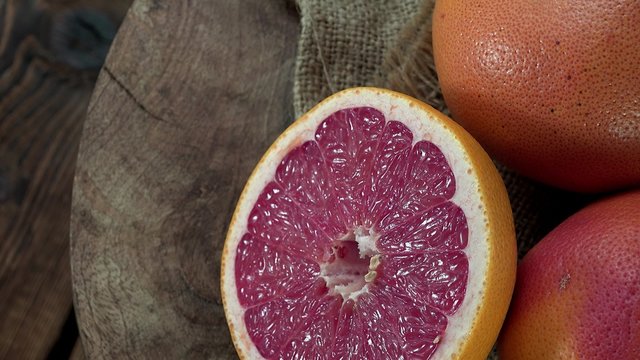 Portion of Grapefruit (rotating 4K footage; not loopable)
