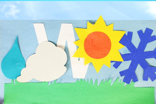 weather icons kids paper school craft