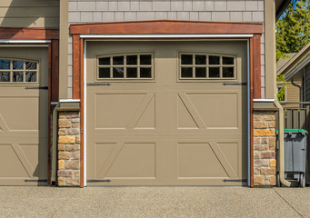 Garage door in Vancouver, Canada.