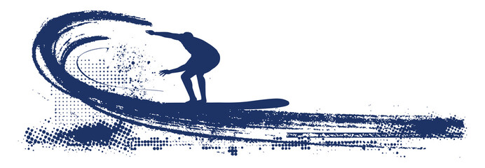 blue grunge surf scene