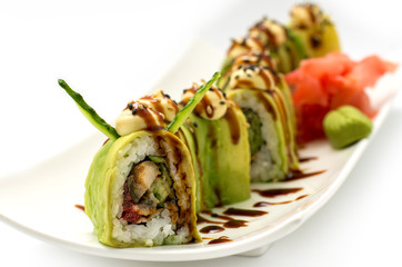 Green dragon sush    суши Зеленый дракона