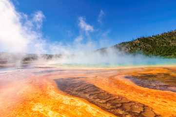 Grand Prismatic Spring in Yellowstone National Park