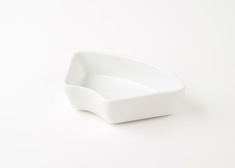 empty white bowl