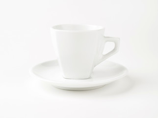 White cup and saucer