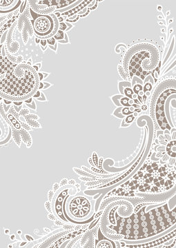 White Lace Backgrounds. Corners.