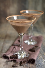 Chocolate martini.