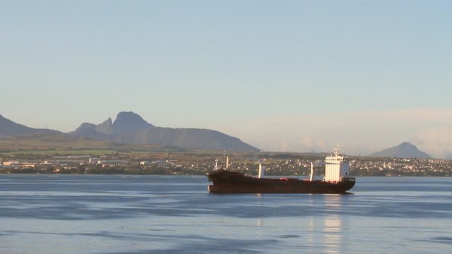 Tanker on raid. Mauritius
