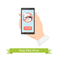 Mobile in hand, stop zika virus