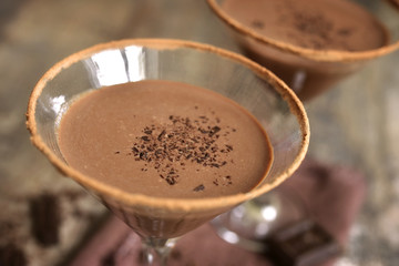 Chocolate martini.