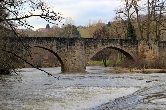 Pont Roman &agrave; Solignac.(Haute-Vienne.