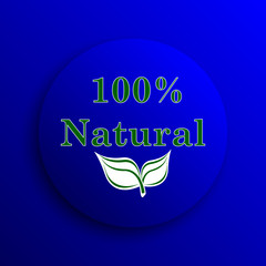 100 percent natural icon