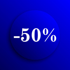 50 percent discount icon