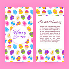 Happy Easter flyer brochure template