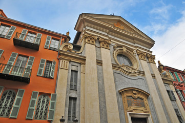 Fototapeta na wymiar Nizza, la chiesa di San Francesco di Paola