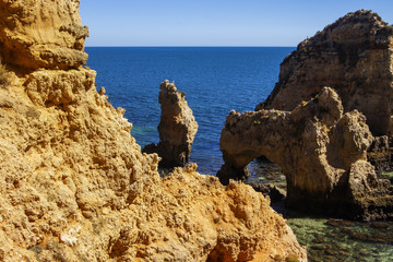 Felsenlandschaft Ponta da Piedade an der Algarve in Portugal