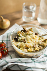 Vegetable casserole with cheese