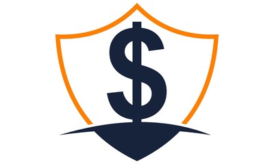 Modern Logo Shield Letter $ Dollar