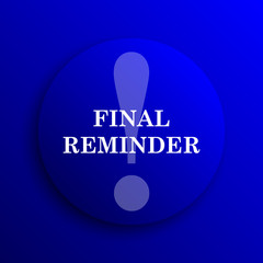 Final reminder icon