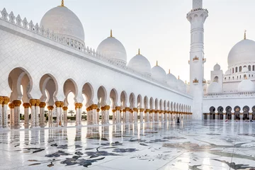 Zelfklevend Fotobehang Sjeik Zayed-moskee, Abu Dhabi © SakhanPhotography
