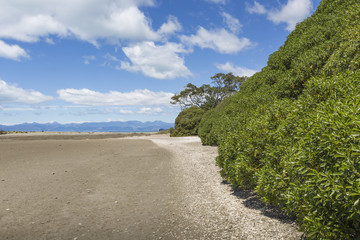 Fototapeta na wymiar Calm seas of the Abel Tasman National Park, South Island, New Ze