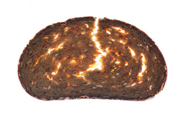 Scheibe Brot (aufgebrochen) 3
