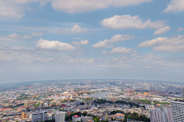 Obraz premium Bangkok city / View of Bangkok city near Chao Phraya river, Thailand.