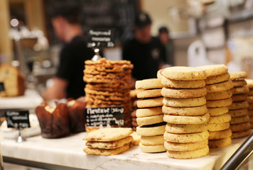 cookies on the counter