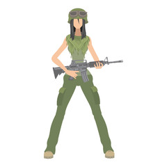 soldier girl  arms