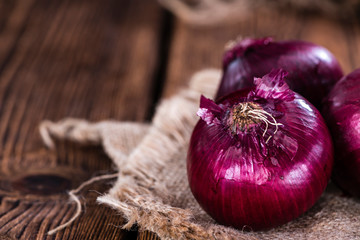 Red Onions (close-up shot)