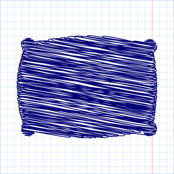 Scribble icon with pen effect
