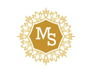 MS initial royal letter logo