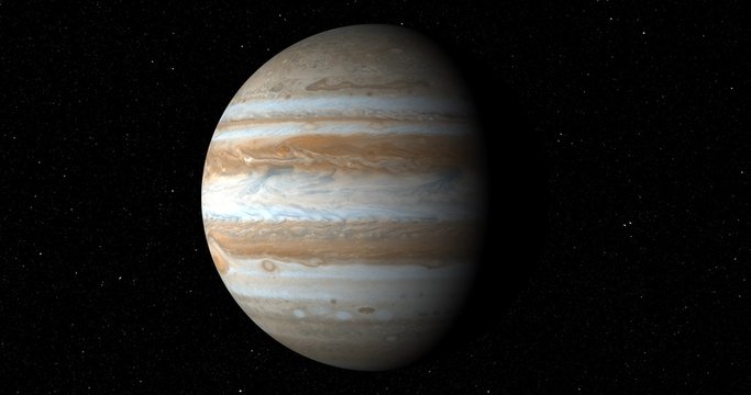 A smooth, gentle entry into orbit around Jupiter. Reverse clip for a departure shot. Data: JPL/USGS Astrogeology.